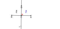 Le milieu entre deux points